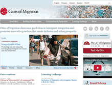 Tablet Screenshot of citiesofmigration.ca