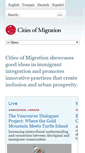 Mobile Screenshot of citiesofmigration.org