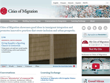 Tablet Screenshot of citiesofmigration.org